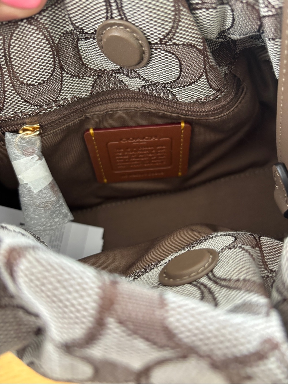 Coach Faye Shoulder Bag In Signature Jacquard With Floral Embroidery NWT! - Picture 7 of 7
